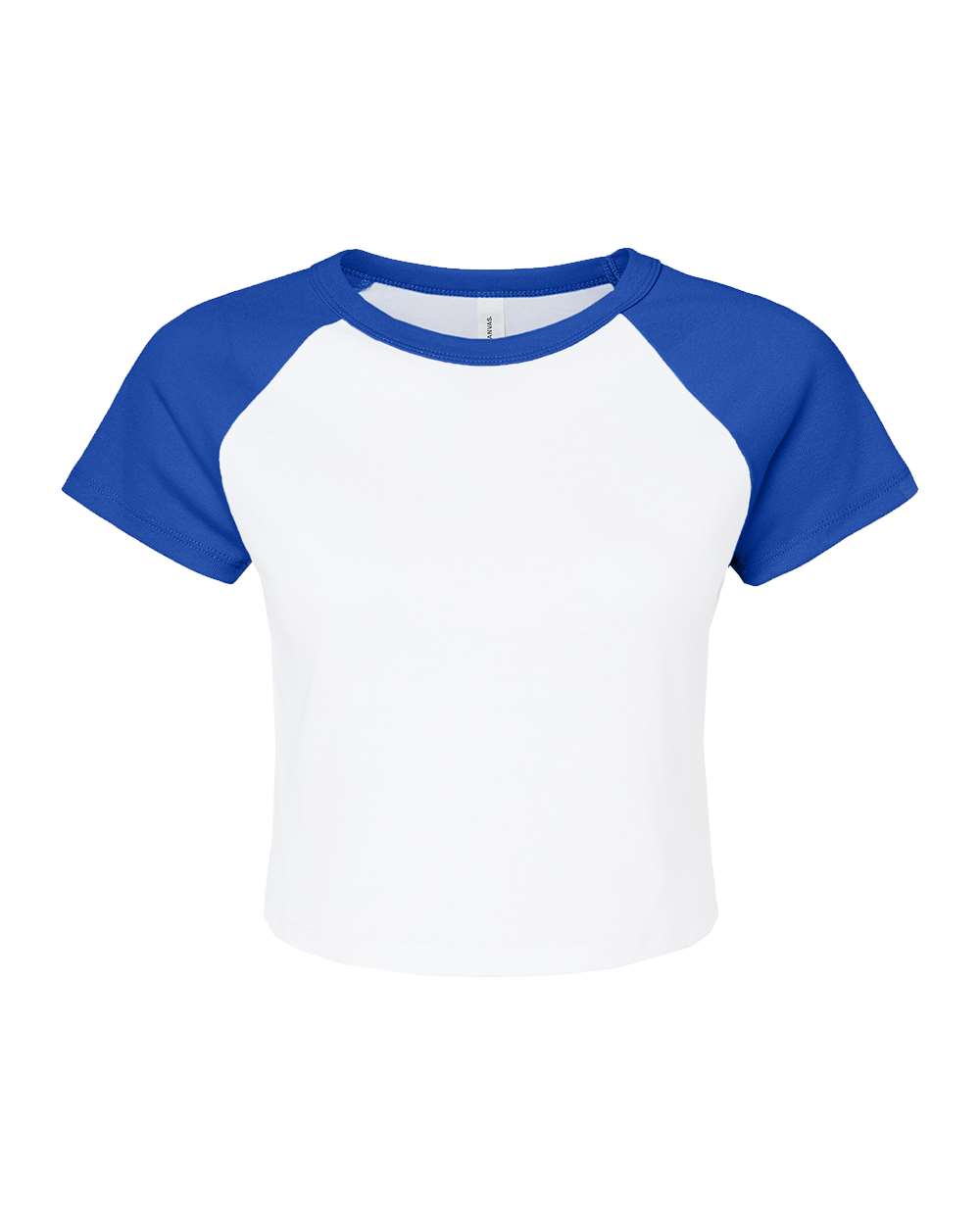 Custom Women’s Micro Rib Raglan Baby Tee | Personalized Fitted Crop Top