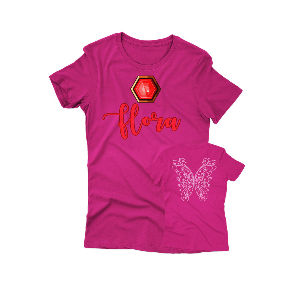 Flora Fairy Inspired Family Costume T-Shirt for Theme Park Vacations