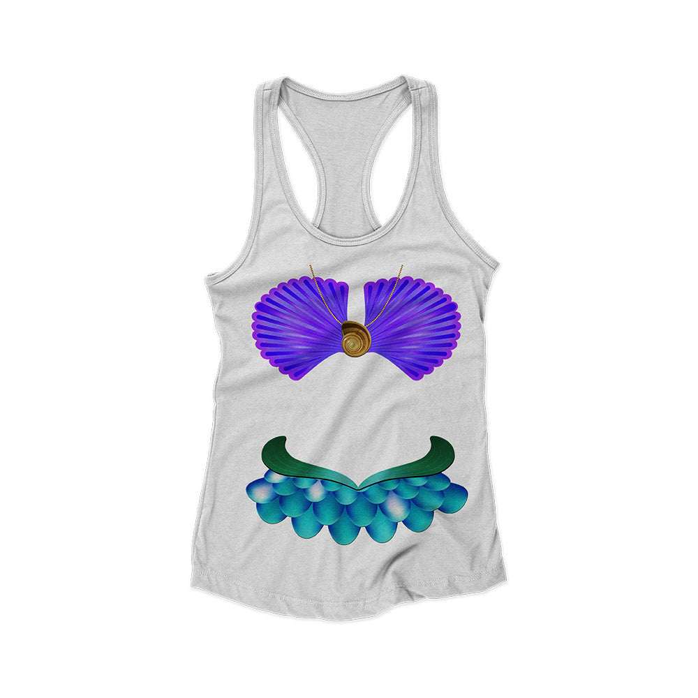 Mermaid Princess Inspired Women’s Racerback Tank | Fantasy Theme Park Vacation Tank | Fairytale Outfit