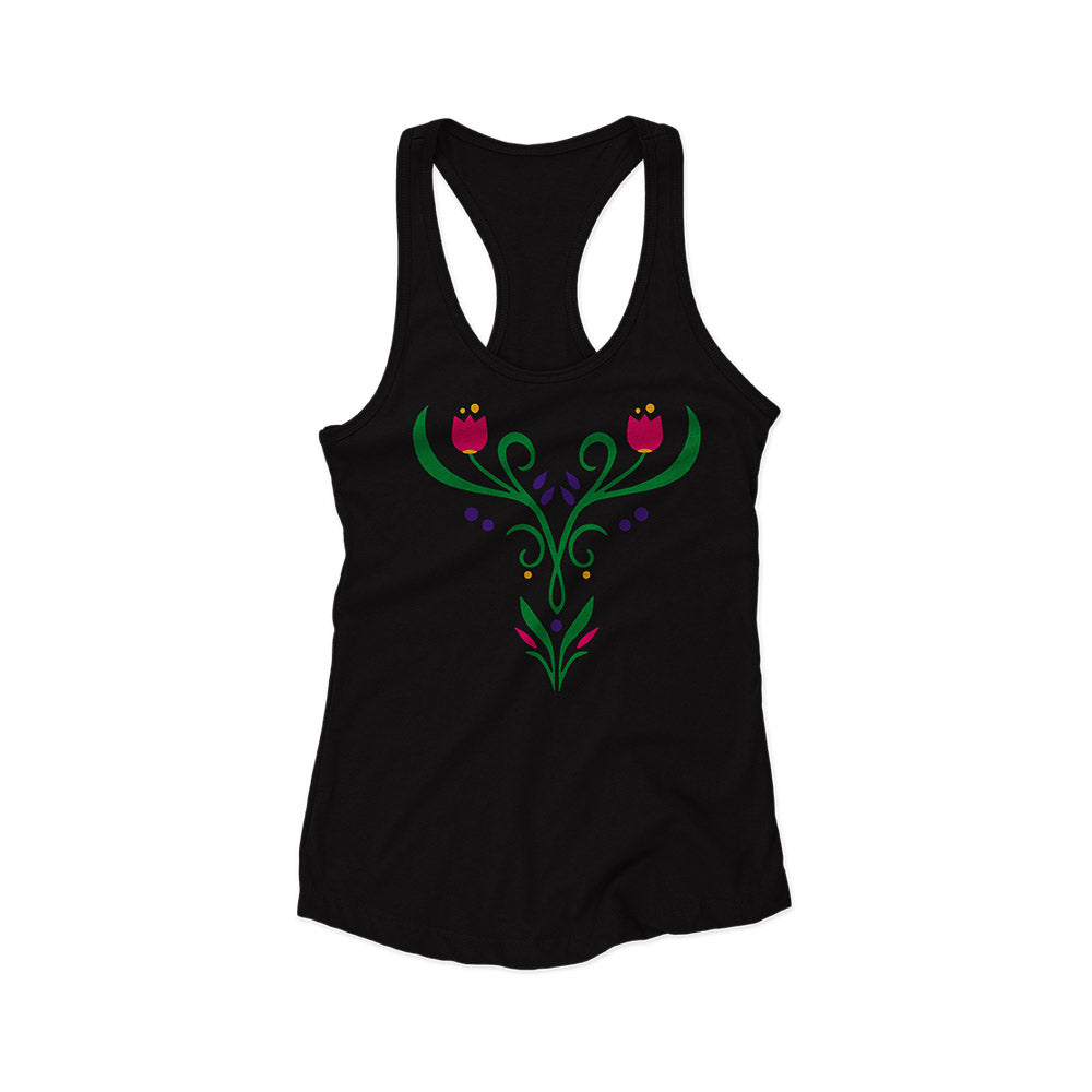 Anna Royal Princess Inspired Women’s Racerback Tank | Fantasy Theme Park Vacation Tank | Fairytale Outfit
