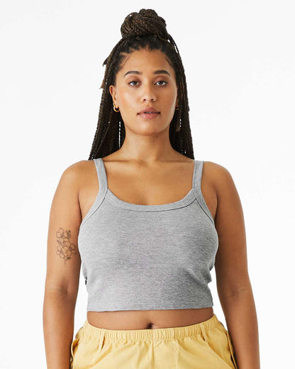 Custom Women’s Micro Rib Spaghetti Strap Tank | Personalized Fitted Tank Top