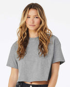 Custom Women’s Jersey Crop Tee | Personalized Cotton Crop Top