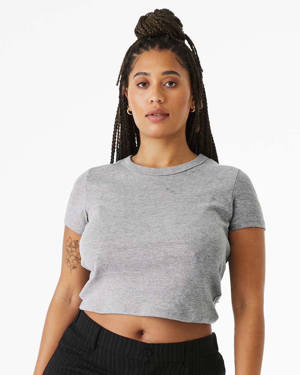 Custom Women’s Micro Rib Baby Tee | Personalized Fitted T-Shirt