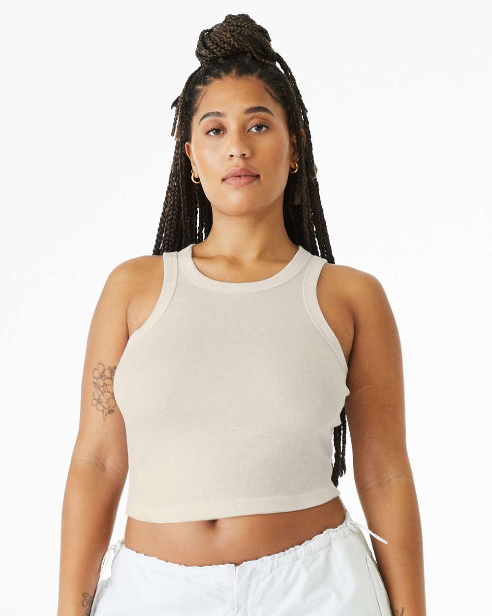 Custom Women’s Micro Rib Racer Tank | Personalized Fitted Tank Top
