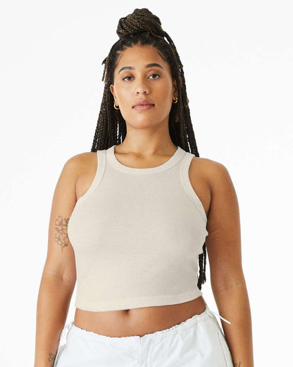 Custom Women’s Micro Rib Racer Tank | Personalized Fitted Tank Top