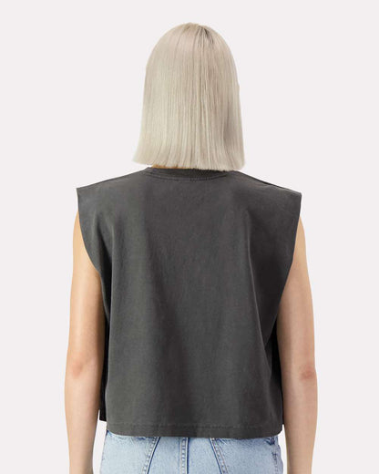Custom Women’s Garment-Dyed Heavyweight Muscle Tee | Personalized Cotton Tank