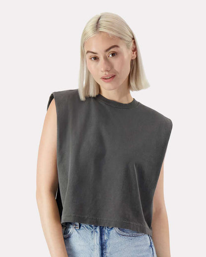Custom Women’s Garment-Dyed Heavyweight Muscle Tee | Personalized Cotton Tank