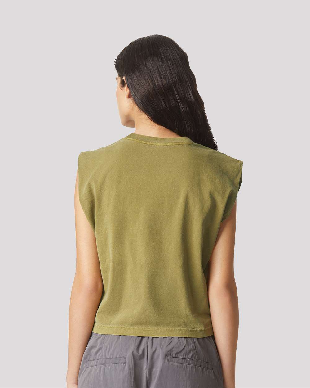 Custom Women’s Garment-Dyed Heavyweight Muscle Tee | Personalized Cotton Tank