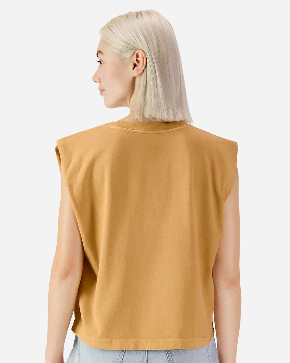 Custom Women’s Garment-Dyed Heavyweight Muscle Tee | Personalized Cotton Tank