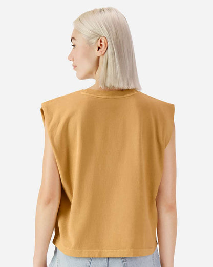 Custom Women’s Garment-Dyed Heavyweight Muscle Tee | Personalized Cotton Tank