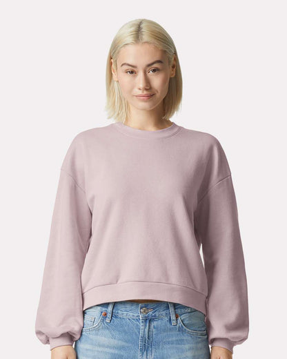 Women’s Garment-Dyed Mid-Length Crewneck Sweatshirt