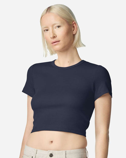 Custom Women’s Baby Rib Cropped Tee | Personalized Crop Top