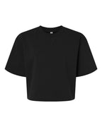 Custom Women’s French Terry Mid-Length Boxy Top | Personalized Casual Shirt