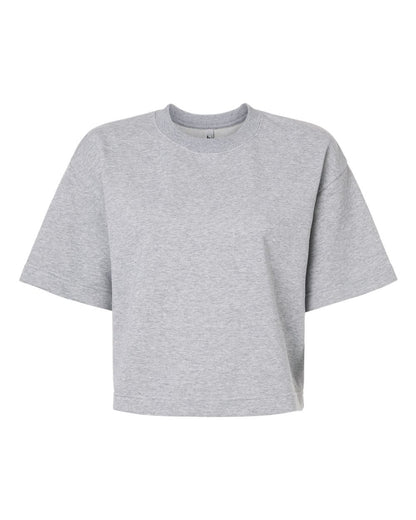 Custom Women’s French Terry Mid-Length Boxy Top | Personalized Casual Shirt
