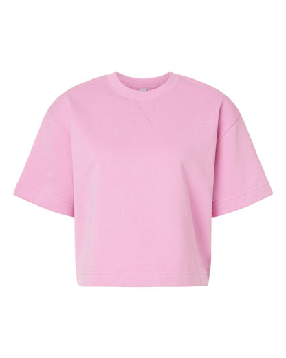 Custom Women’s French Terry Mid-Length Boxy Top | Personalized Casual Shirt
