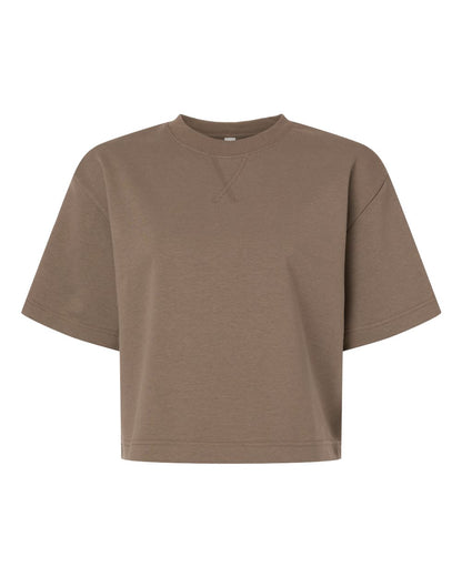 Custom Women’s French Terry Mid-Length Boxy Top | Personalized Casual Shirt