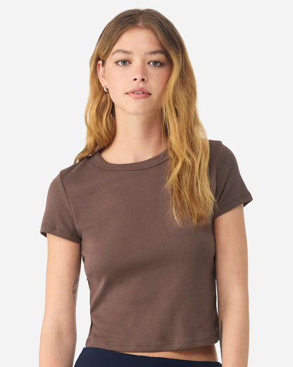 Custom Women’s Micro Rib Baby Tee | Personalized Fitted T-Shirt