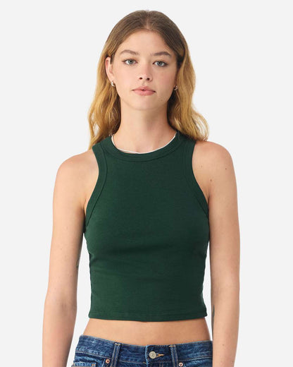 Custom Women’s Micro Rib Racer Tank | Personalized Fitted Tank Top