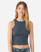 Custom Women’s Micro Rib Racer Tank | Personalized Fitted Tank Top