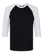 Custom Adult Unisex CVC 3/4 Sleeve Baseball Tee | Personalized Cotton Shirt