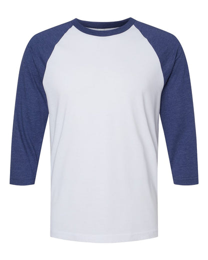 Custom Adult Unisex CVC 3/4 Sleeve Baseball Tee | Personalized Cotton Shirt