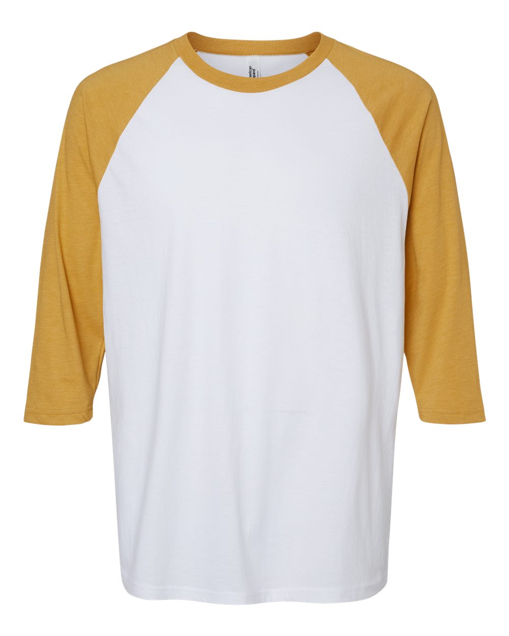 Unisex CVC Three-Quarter Sleeve Tee