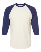 Custom Adult Unisex Fine Jersey Raglan T-Shirt | Personalized Baseball Tee