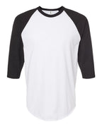 Custom Adult Unisex Fine Jersey Raglan T-Shirt | Personalized Baseball Tee