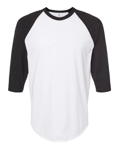 Adult Unisex Fine Jersey Raglan T-Shirt