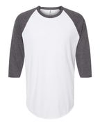 Custom Adult Unisex Fine Jersey Raglan T-Shirt | Personalized Baseball Tee