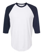 Custom Adult Unisex Fine Jersey Raglan T-Shirt | Personalized Baseball Tee