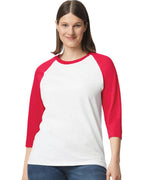 Custom Adult Unisex Heavy Cotton™ 3/4 Sleeve Raglan | Personalized Baseball Tee
