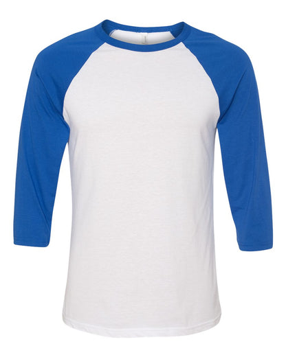 Custom Adult Unisex 3/4 Sleeve Baseball Tee | Personalized Cotton Shirt