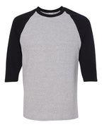 Custom Adult Unisex Heavy Cotton™ 3/4 Sleeve Raglan | Personalized Baseball Tee