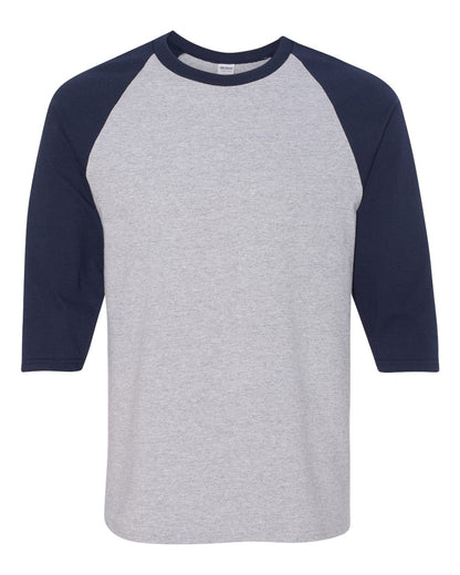 Custom Adult Unisex Heavy Cotton™ 3/4 Sleeve Raglan | Personalized Baseball Tee