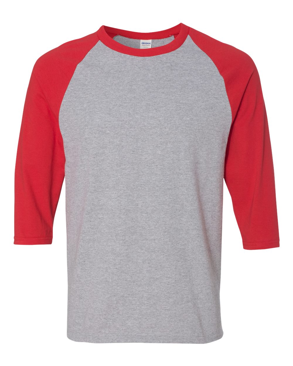 Unisex Heavy Cotton™ Raglan Three-Quarter Sleeve T-Shirt