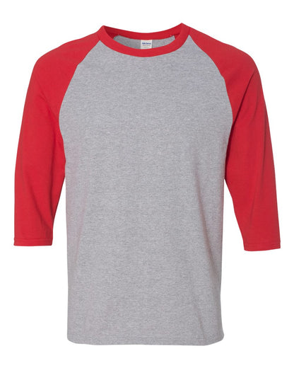 Custom Adult Unisex Heavy Cotton™ 3/4 Sleeve Raglan | Personalized Baseball Tee