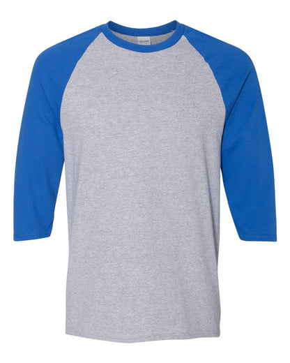 Custom Adult Unisex Heavy Cotton™ 3/4 Sleeve Raglan | Personalized Baseball Tee