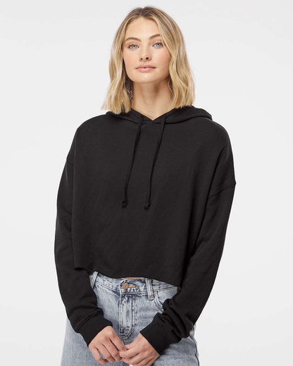 Custom Women’s Lightweight Cropped Hooded Sweatshirt | Personalized Pullover Hoodie