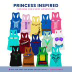 Anna Royal Princess Inspired Women’s Racerback Tank | Fantasy Theme Park Vacation Tank | Fairytale Outfit