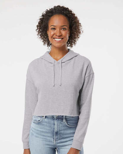 Custom Women’s Lightweight Cropped Hooded Sweatshirt | Personalized Pullover Hoodie