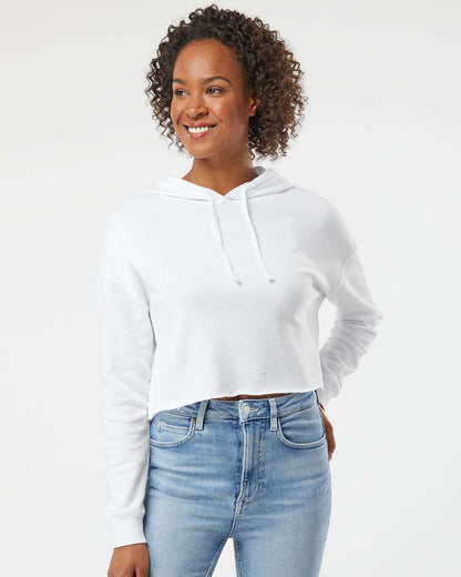 Custom Women’s Lightweight Cropped Hooded Sweatshirt | Personalized Pullover Hoodie