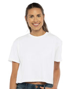 Custom Women’s Ideal Crop Top | Personalized Cotton Crop Tee