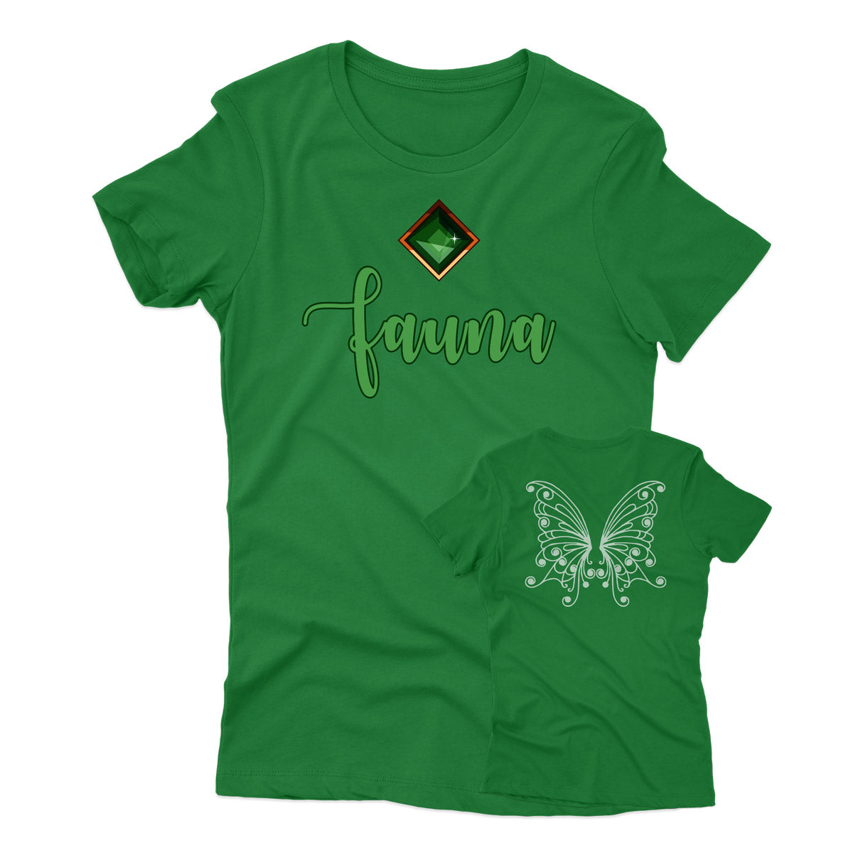 Fauna Shirt, Sleeping Beauty Graphic Tee, Costume Inspired Soft Cotton T-Shirt for Kids & Adults