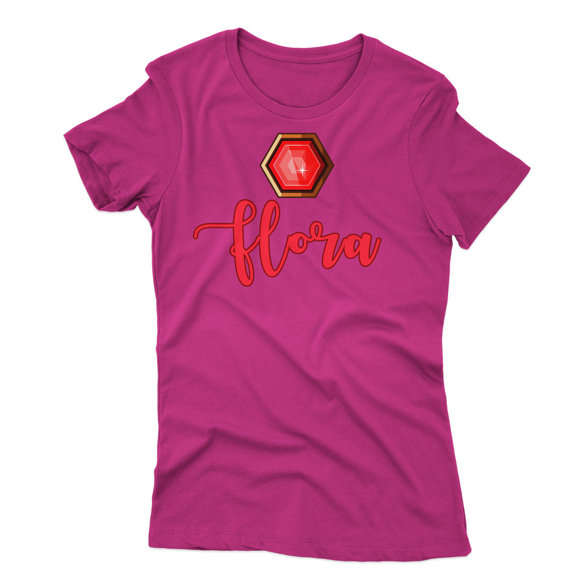 Flora Shirt, Sleeping Beauty Graphic Tee, Costume Inspired Soft Cotton T-Shirt for Kids & Adults