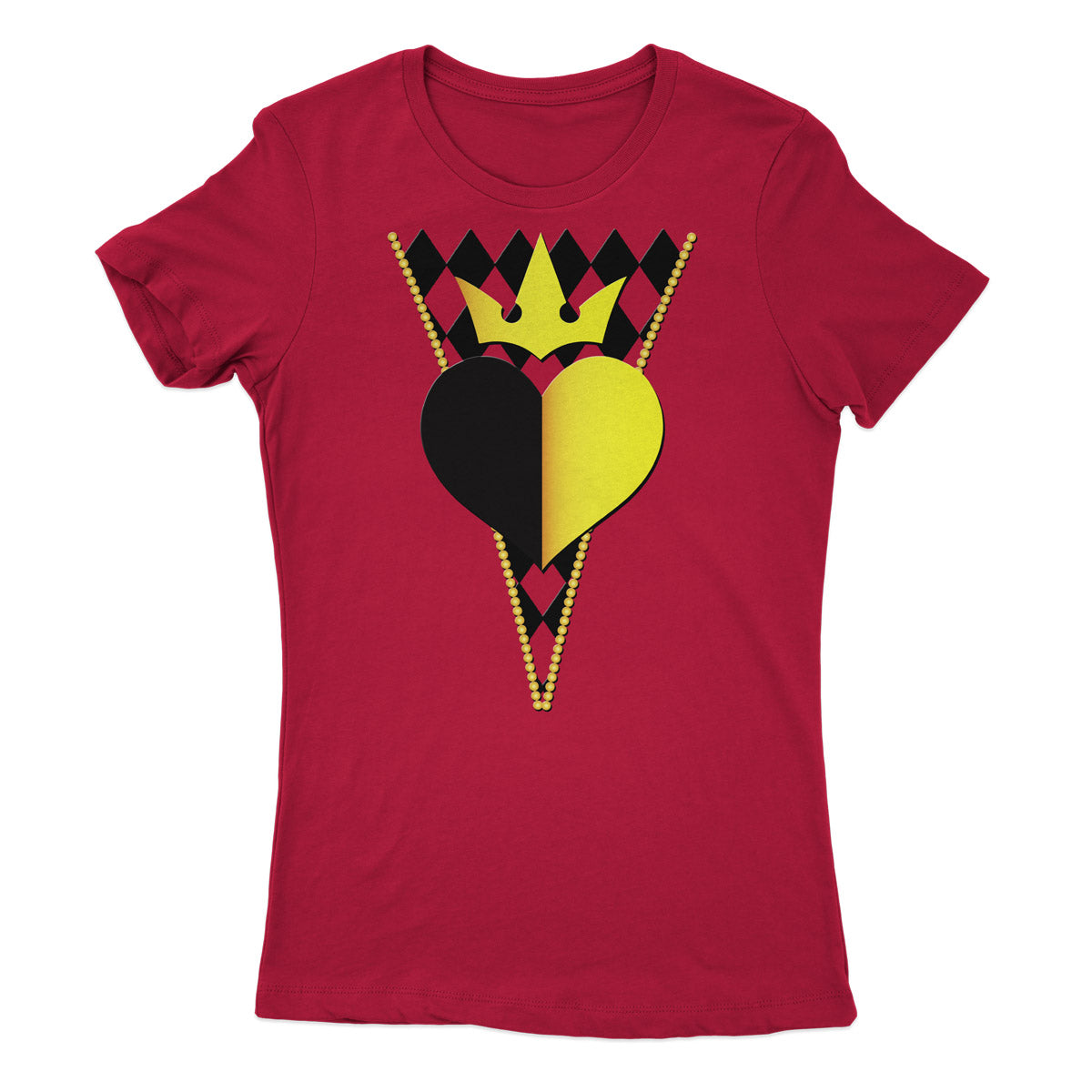Wonderland Queen Of Hearts Costume Inspired Shirt Character Tee Soft Cotton Tee – Baby, Infant, Toddler, Youth & Adult Sizes