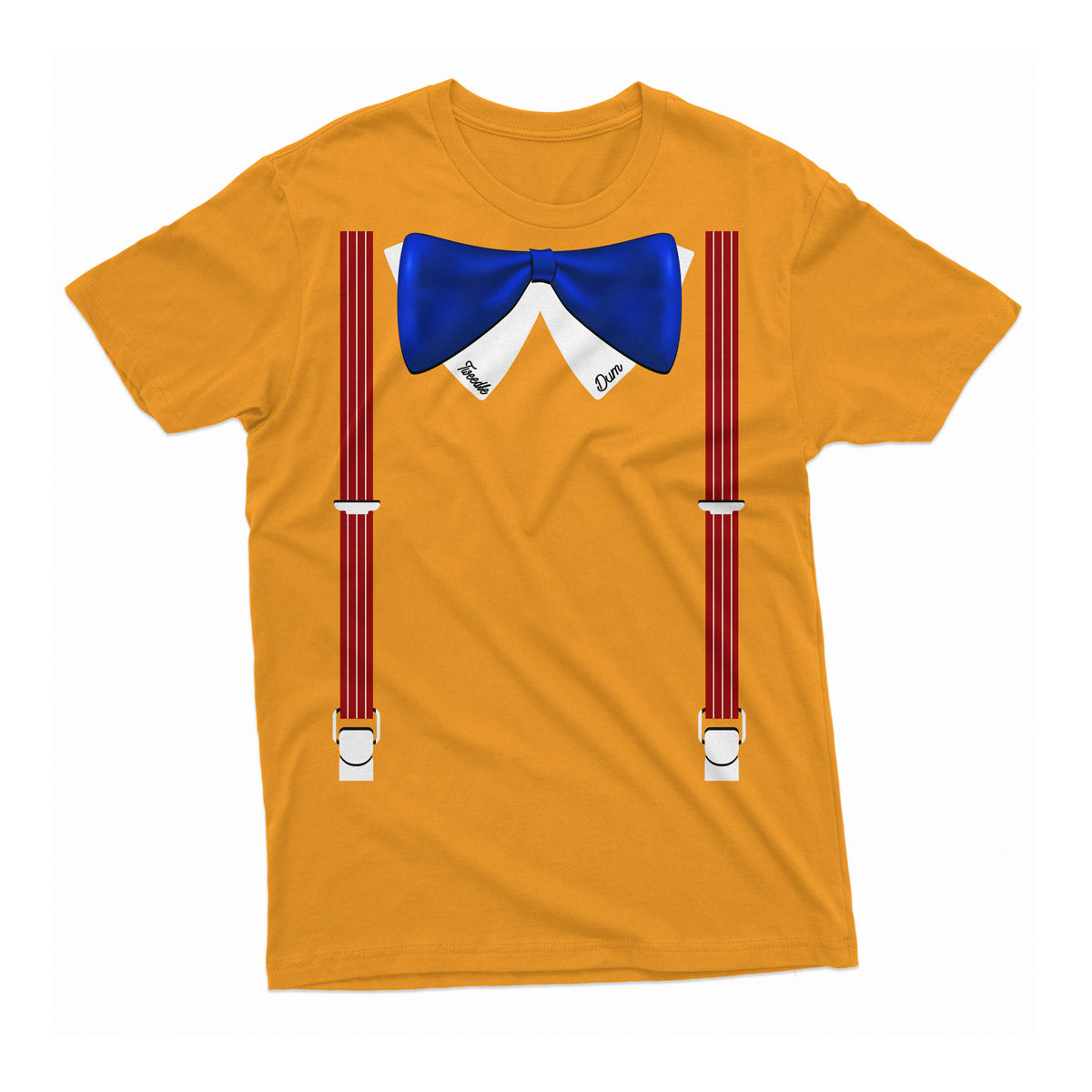 Wonderland Tweedle Twins Costume Inspired Shirt Character Tee Soft Cotton Tee – Baby, Infant, Toddler, Youth & Adult Sizes