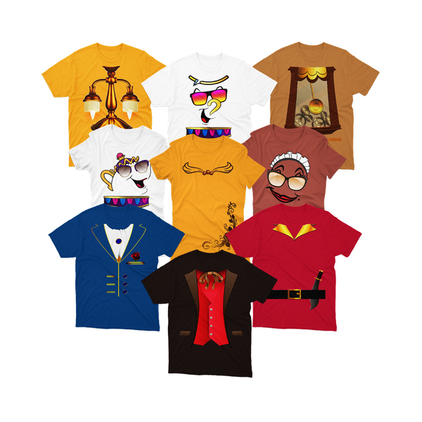 Beauty & the Beast Inspired Costume Shirt Halloween Family Matching Tee