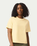 Custom Women’s Garment-Dyed Heavyweight Boxy T-Shirt | Personalized Cotton Tee