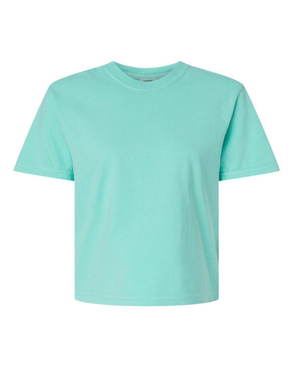 Custom Women’s Garment-Dyed Heavyweight Boxy T-Shirt | Personalized Cotton Tee